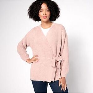 Barefoot Dreams Blush Pink Wrap Cardigan NWT SOLD OUT ONLINE WILLOW COLOR